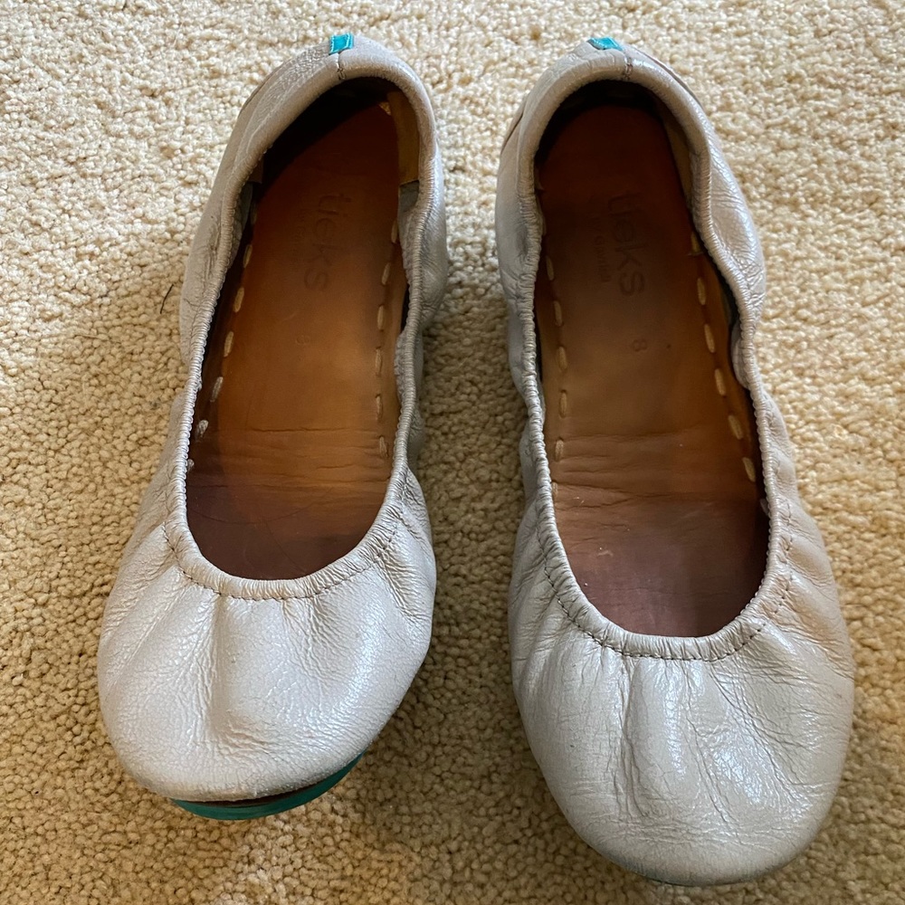 Cream Tieks.